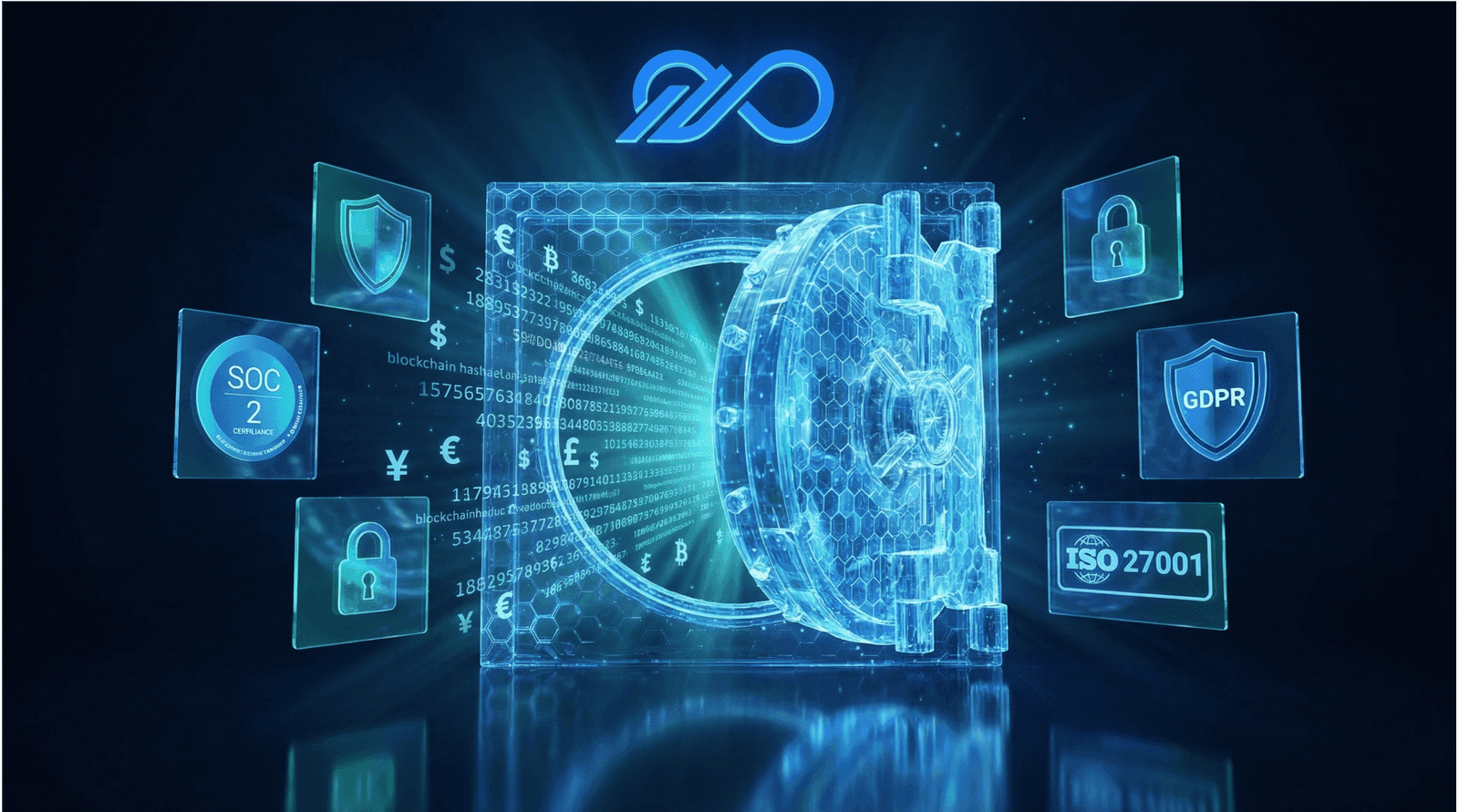 Enterprise-grade security vault with SOC 2, GDPR, and ISO 27001 compliance certifications